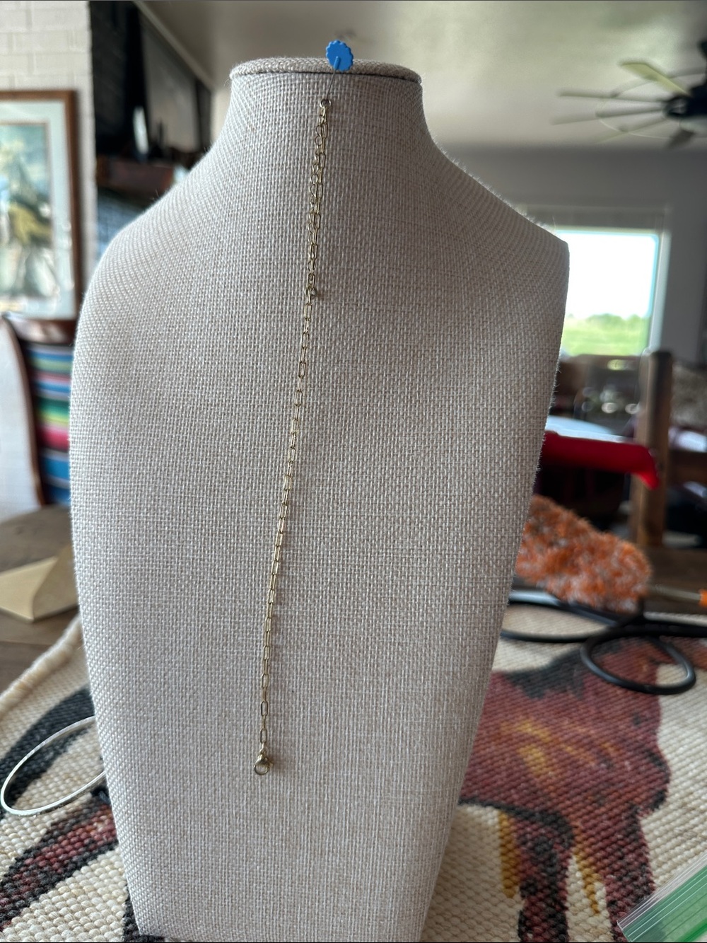 Paperclip Gold Tone Ankle Chain- Elegant Minimalist Women’s Jewelry